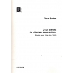 Image links to product page for Deux extraits du 'Marteau sans Maître': Studies for Alto Flute
